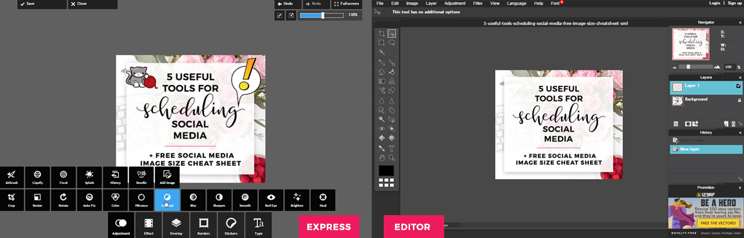 Pixlr Express & Pixlr Editor - Awesome Alternatives to Photoshop