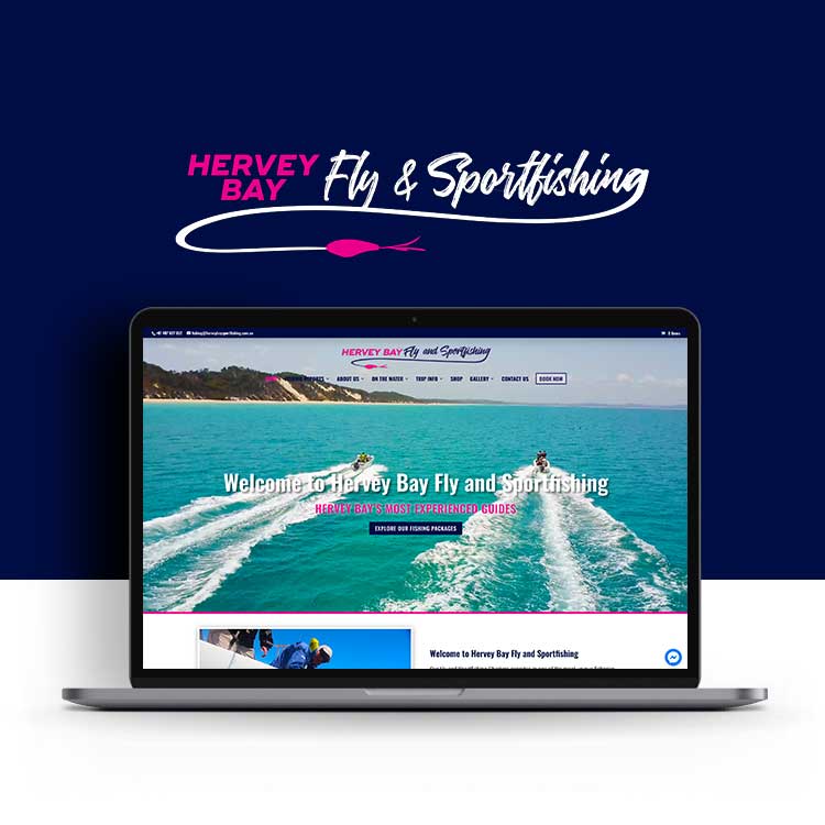 Hervey Bay Fly and Sportfishing website design