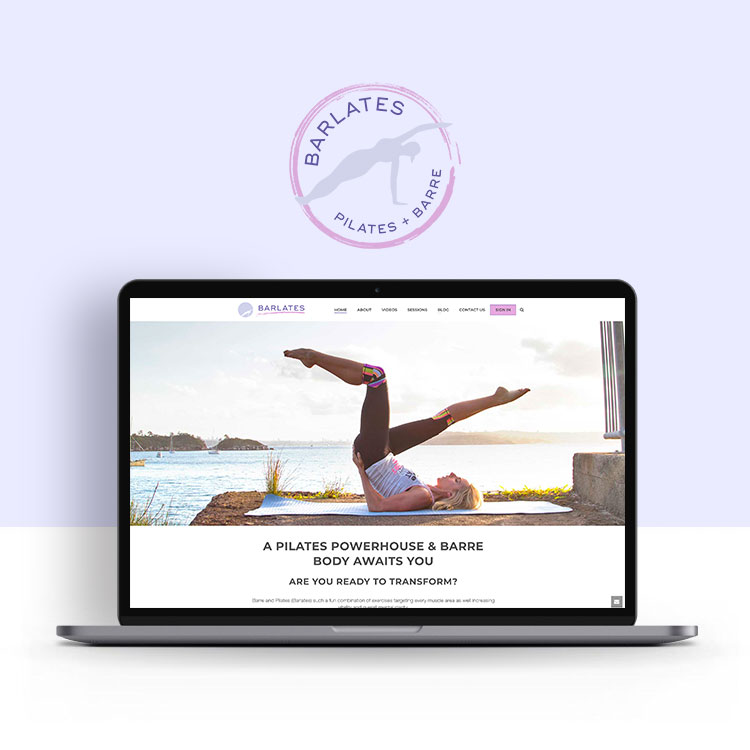 Barlates yoga fitness pilates website design
